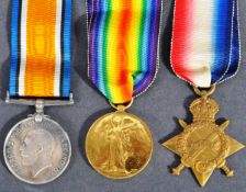 WWI FIRST WORLD WAR MEDAL GROUP - PRIVATE IN ARMY SERVICE CORPS