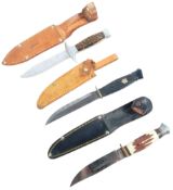 COLLECTION OF X3 20TH CENTURY DAGGERS / KNIVES