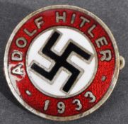 ORIGINAL ADOLF HITLER NSDAP NAZI PARTY MEMBER'S BADGE