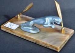 JAGUAR - ORIGINAL VINTAGE 1960S ONYX PEN HOLDER STAND