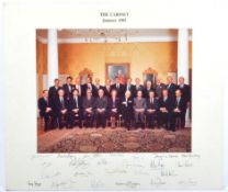 CONSERVATIVE PARTY 1985 - AUTOGRAPHED CABINET PHOTOGRAPH