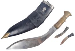 VINTAGE 20TH CENTURY GURKHA REGIMENT KUKRI KNIFE