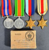 WWII SECOND WORLD WAR MEDAL GROUP - INC AFRICA STAR