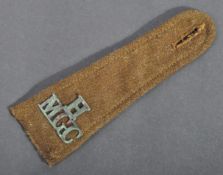 WWI FIRST WORLD WAR BRITISH MACHINE GUN CORPS TUNIC EPAULETTE