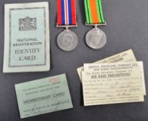 WWII SECOND WORLD WAR BRISTOL INTEREST MEDAL PAIR & ARP ITEMS
