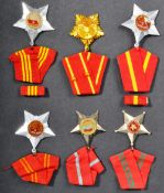 COLLECTION OF X6 VIETNAM WAR NORTH VIETNAMESE ARMY MEDALS