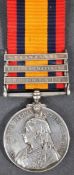 BOER WAR QUEEN'S SOUTH AFRICA MEDAL - TROOPER IN RHODESIA REGIMENT