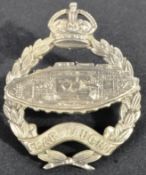 POST FIRST WORLD WAR 1924 PATTERN ROYAL TANK REGIMENT CAP BADGE
