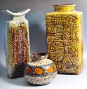 CARSTENS AND OTHER WEST GERMAN STUDIO POTTERY VASES