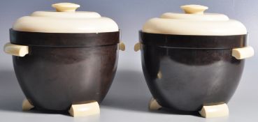 THERMOS - MODEL 929 - MATCHING PAIR OF BAKELITE ICE BUCKETS