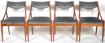 MCINTOSH TEAK WOOD DINING TABLE AND FOUR CHAIRS