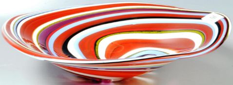 DAVID TIGHE - CONTEMPORARY STUDIO ART GLASS CENTREPIECE BOWL