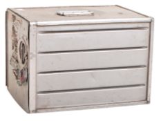 ORIGINAL RETRO ALUMINIUM AEROPLANE METAL STORAGE CABINET
