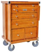GERSTNER INTERNATIONAL - 20TH CENTURY OAK CABINET TOOL CHEST