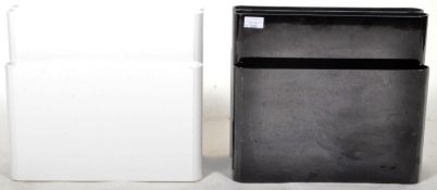 AFTER STOPPINO FOR KARTELL - PAIR OF MAGAZINE / RECORD RACKS