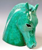 BITOSSI - RETRO 20TH CENTURY ITALIAN STUDIO POTTERY HORSE HEAD