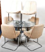 PIEFF - ELEGANZA RANGE - DINING TABLE AND SIX MATCHING CHAIRS