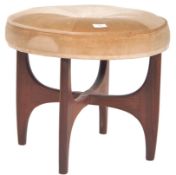 G-PLAN - FRESCO RANGE - 1960'S TEAK WOOD DRESSING STOOL