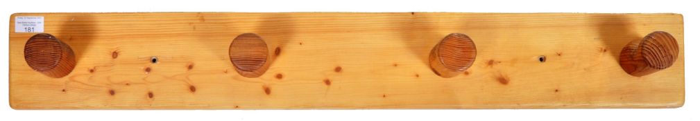 AFTER CHARLOTTE PERRIAND - FOUR HOOK PINE COAT RACK