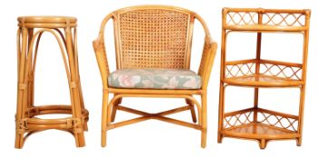COLLECTION OF RETRO MID 20TH CENTURY BAMBOO FURNITURE