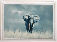 AFTER DAVID SHEPHERD - OLD WISE ELEPHANT MID 20TH CENTURY PRINT