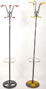 TWO MID CENTURY SPUTNIK ATOMIC SPACE AGE COAT AND HAT STANDS