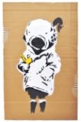 BANKSY - SPACE GIRL & BIRD - DISMALAND 2015 ' FREE ART '