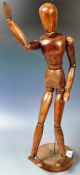 VINTAGE WOODEN ARTICULATED ARTIST'S MANNEQUIN