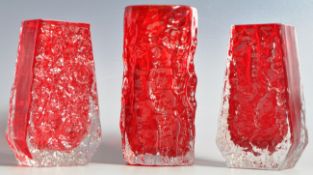 GEOFFREY BAXTER - WHITEFRIARS - TEXTURED RANGE VASES