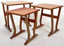 NATHAN -RETRO TEAK GRADUATING NEST OF TABLES MODEL 5654