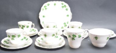 VINTAGE TEA SERVICE BY COLCLOUGH IN IVY LEAF PATTERN