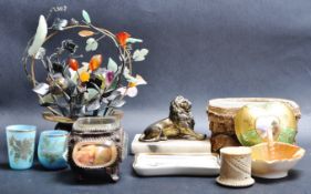 GROUP OF DIAPLAY CABINETS ORNAMENTS