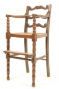 19TH CENTURY VICTORIAN CHILDRENS HIGH CHAIR