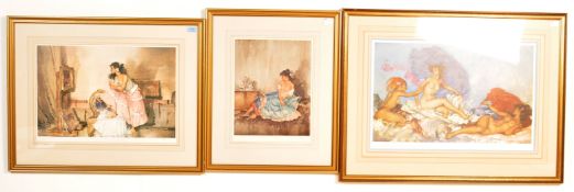 THREE WILLIAM RUSSELL FLINT PRINTS