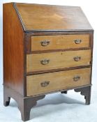 EDWARDIAN CIRCA 1910 OAK INLAID BUREAU