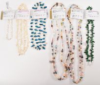 SIX CULTURED PEARL NECKLACES
