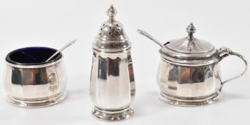 VINTAGE MAPPIN & WEBB SILVER CRUET SET