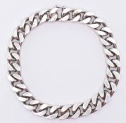 SILVER FLAT CUB LINK BRACELET