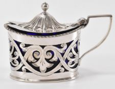 VICTORIAN SILVER FENTON BROTHERS MUSTARD POT