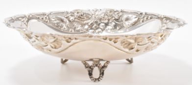 SILVER FLORAL REPOUSSE DECORATION