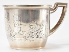 1930'S SILVER CHRISTENING CUP