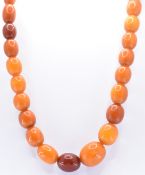 AMBER BEADED NECKLACE