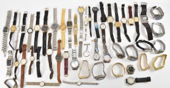 LARGE COLLECTION OF GENTLEMEN'S WRISTWATCHES