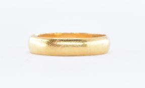 HALLMARKED 22CT GOLD BAND RING