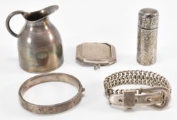 GROUP OF VICTORIAN & LATER SILVER ITEMS