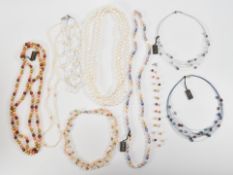 TEN HONORA COLLECTION CULTURED PEARL NECKLACES