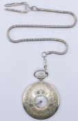 RUSSIAN MOLNIJA HALF HUNTER POCKET WATCH
