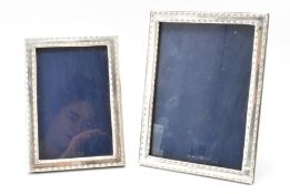 PAIR OF HALLMARKED SILVER PHOTO FRAMES