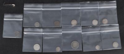LARGE QUANTITY OF 18TH 19TH & 20TH CENTURY SILVER COINS