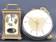 LATE 20TH CENTURY 8 DAY CARRIAGE CLOCK